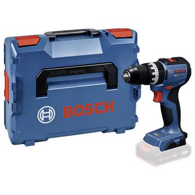 Set di trapano senza fili Bosch con custodia di trasporto blu e trapano nero-blu, mostrato su sfondo bianco.