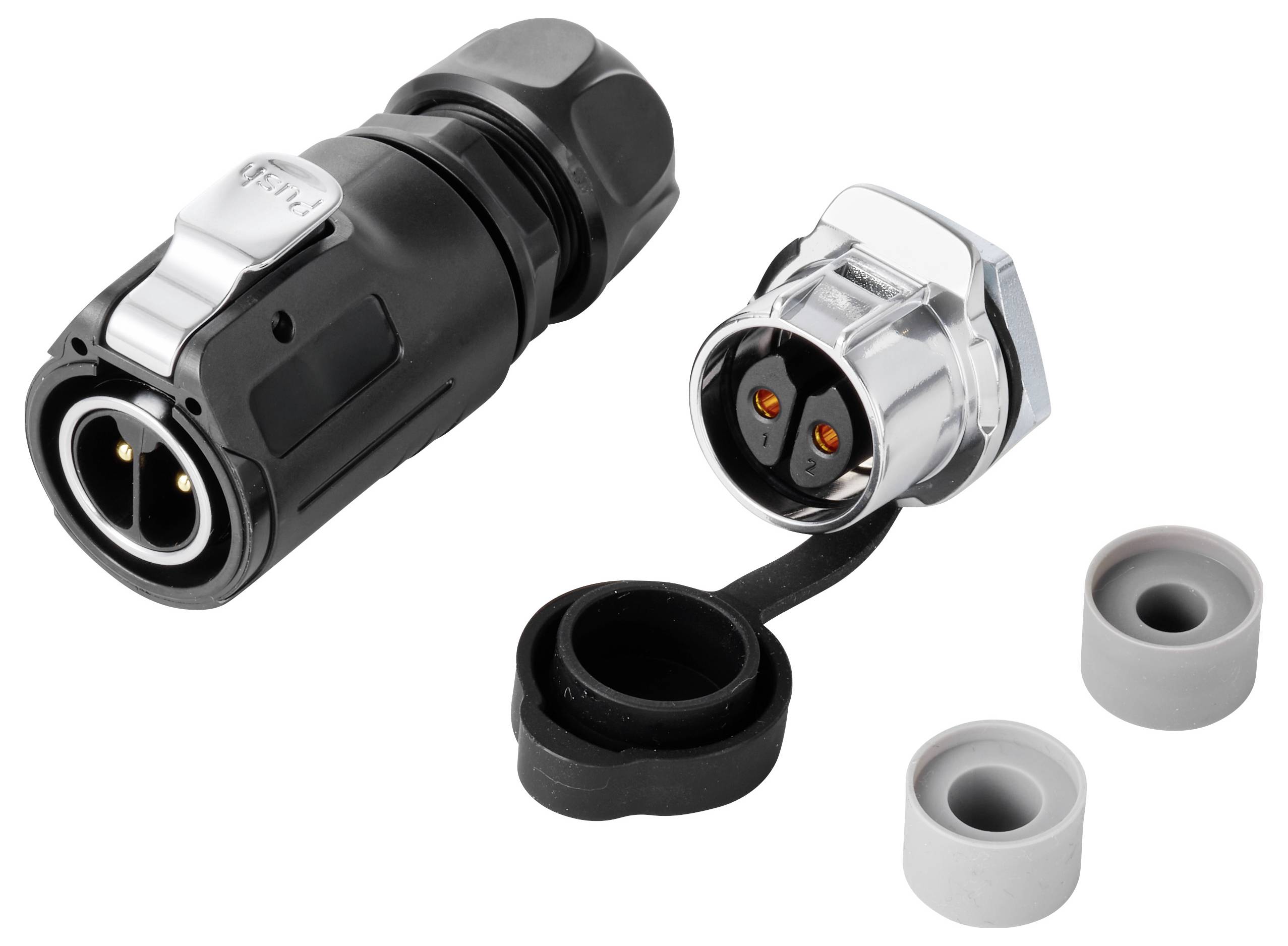 TRU COMPONENTS TC-15034244 Kit connettori connettori impermeabili; Tot poli: 2 1 pz.-3