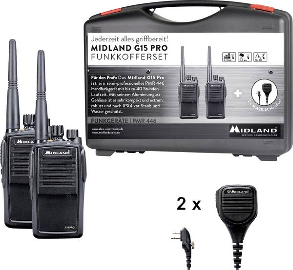 Midland G15 Pro NC, PMR C1127.S6 Radio PMR