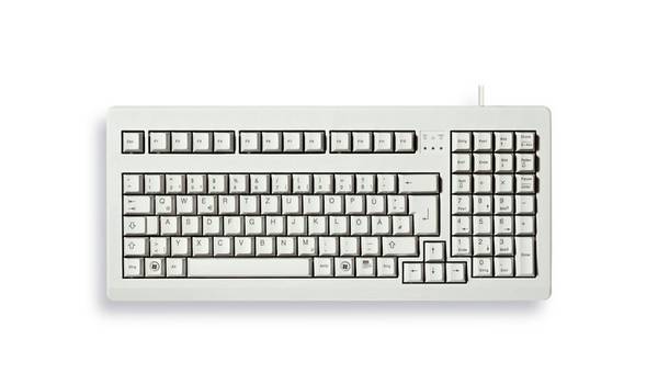 CHERRY G80-1800 COMPACT / DE / GREY Cablato Tastiera  Tedesco, QWERTZ Grigio