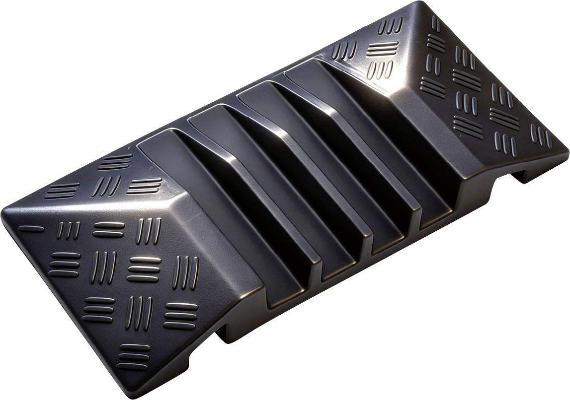 TRU COMPONENTS Elemento terminale femmina TC-15039196 Gomma Nero Numero canali: 4 190 mm Contenuto: 1 pz.