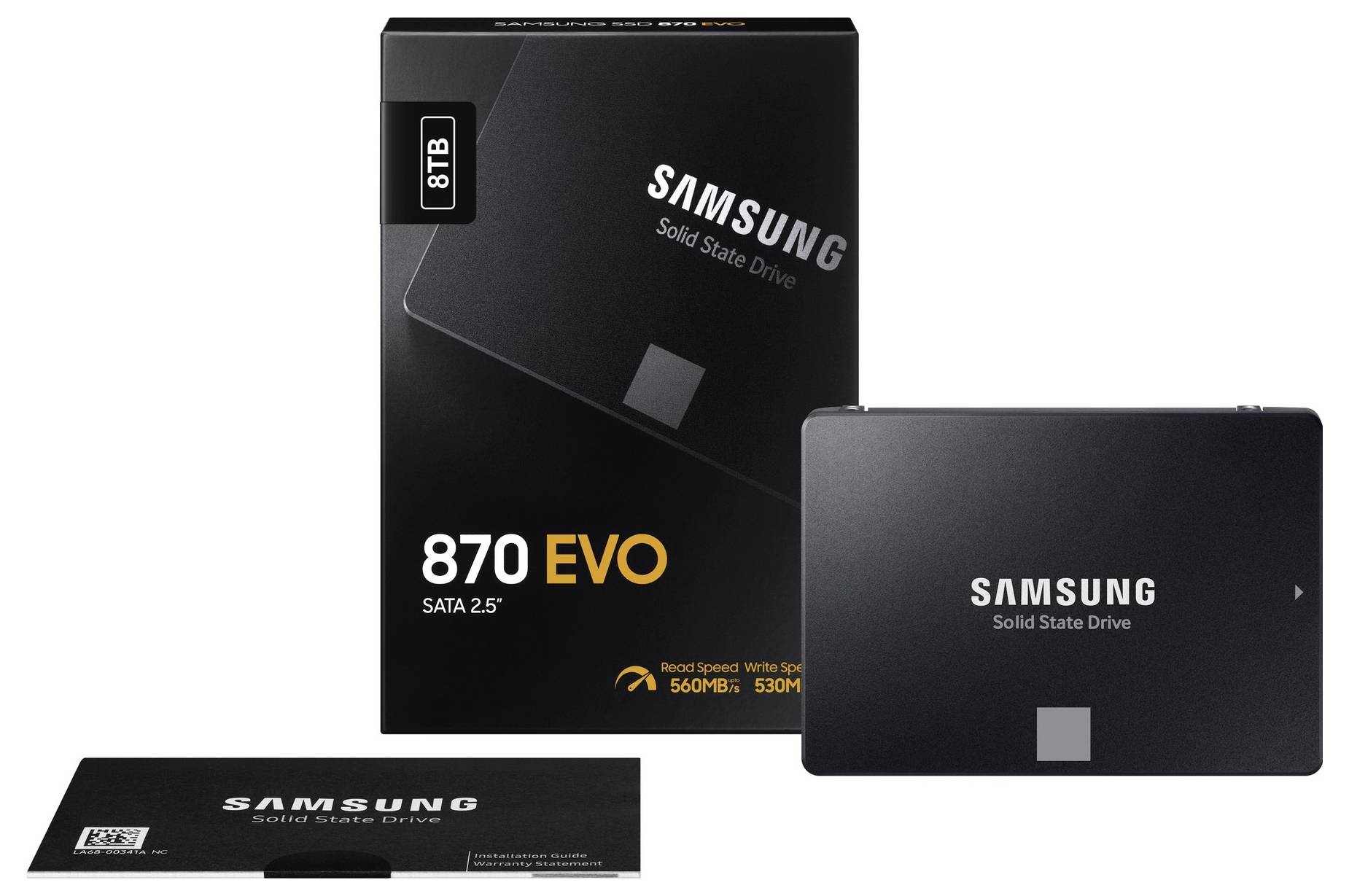 Samsung 870 EVO 8 TB Memoria SSD interna 2,5" SATA III Dettaglio MZ-77E8T0B/EU-3