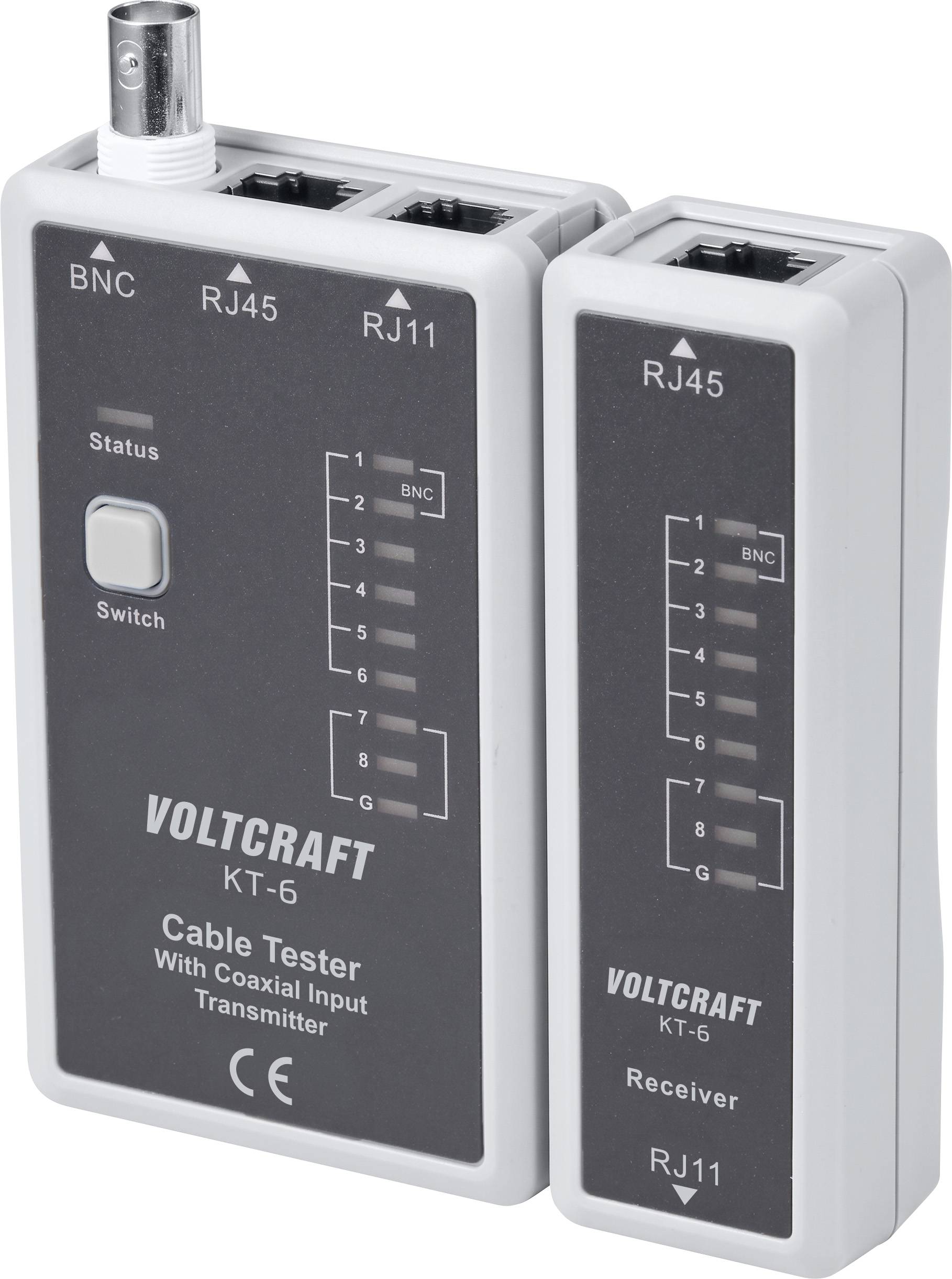 Tester cavi VC-18799345 VOLTCRAFT KT-6