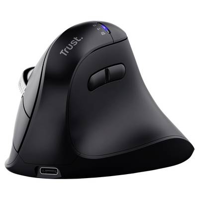 Trust Vyran Mouse ergonomico Senza fili Ottico Nero 8 Tasti 4800 dpi Ergonomico-0