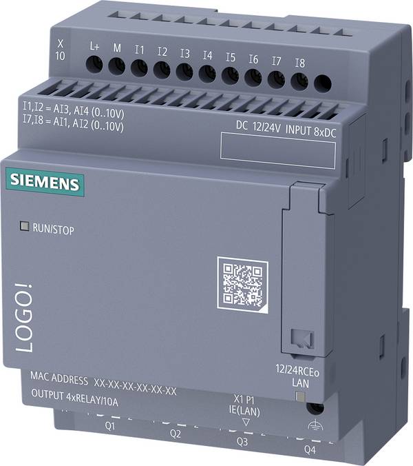 Siemens 6ED1052-2MD08-0BA3 Modulo di controllo PLC 24 V/DC, 12 V/DC
