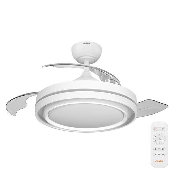 OSRAM Ceiling Fan Poniente 1060mm 66W CCT Ventilatore da soffitto  66 W (Ø) 1060 mm  con illuminazione, con telecomando, Dimmerabile, Timer