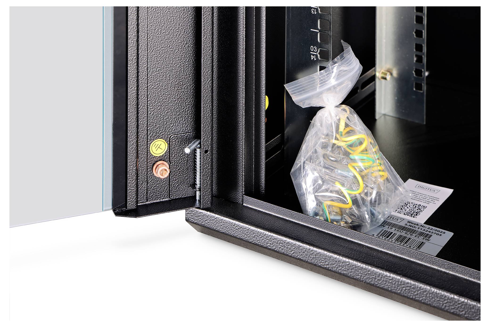 Digitus DN-37113 Armadio rack di rete da 19" 16 U Nero, Nero (RAL 9005)-10