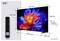 Diagramma dimensioni TV 98 pollici con telecomando; schermo misura 2178 mm di larghezza per 1285 mm di altezza, profondità supporto 420 mm, spessore 64 mm, VESA 600x500.