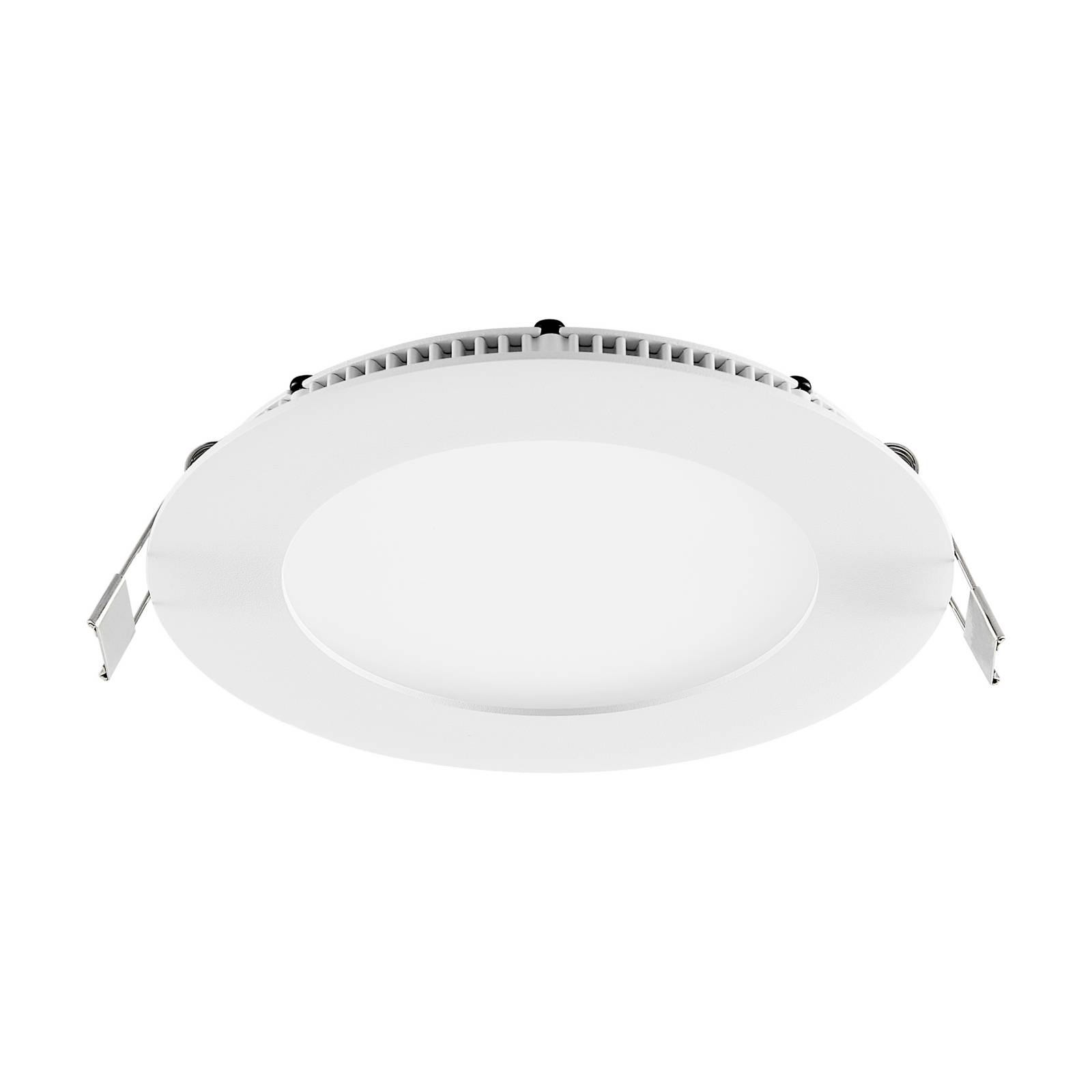 Faretto LED da incasso a soffitto bianco rotondo con clip elastiche