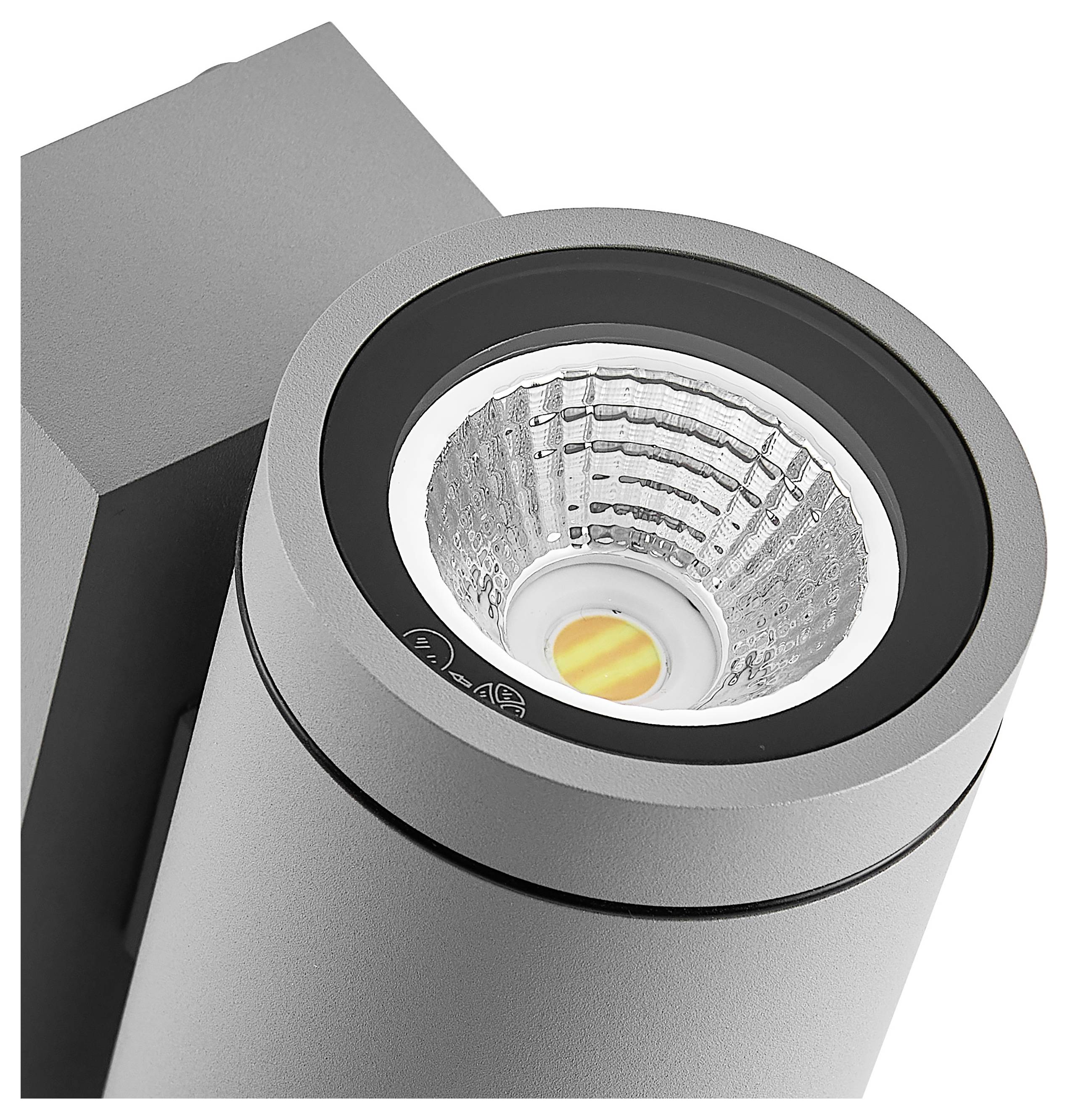 Deko Light ShoreLine Pro Round Up+Down 731220 Lampada da parete 7.5 W LED (monocolore) Grigio traffico (RAL 7042)-6