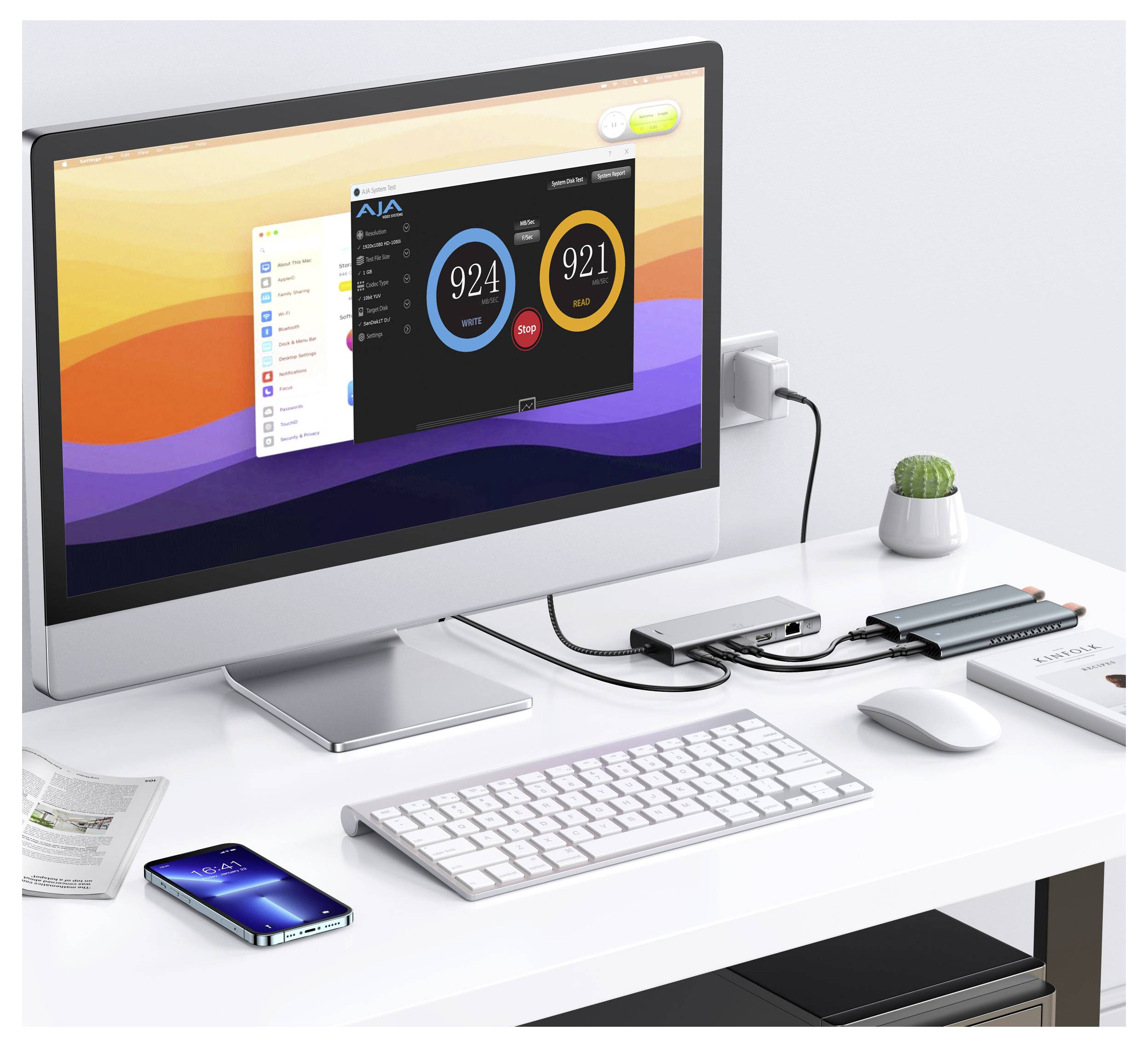 Renkforce Hub USB RF-6in1DSSDE-100 Adatto per marchio: Apple-8