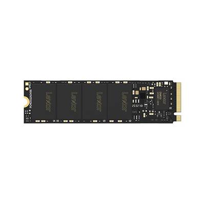 SSD NVMe M.2 Lexar nero mostrato su sfondo bianco