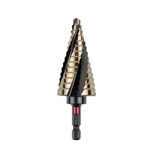 C.K T3016 6-32 T3016 6-32 HSSE-Co 5 Punta a gradini  6 mm, 8 mm, 10 mm, 12 mm, 14 mm, 16 mm, 18 mm, 20 mm, 22 mm, 24 mm, 26 mm, 28 mm, 30 mm, 32 mm    1/4" (6.3 mm) 1 pz.