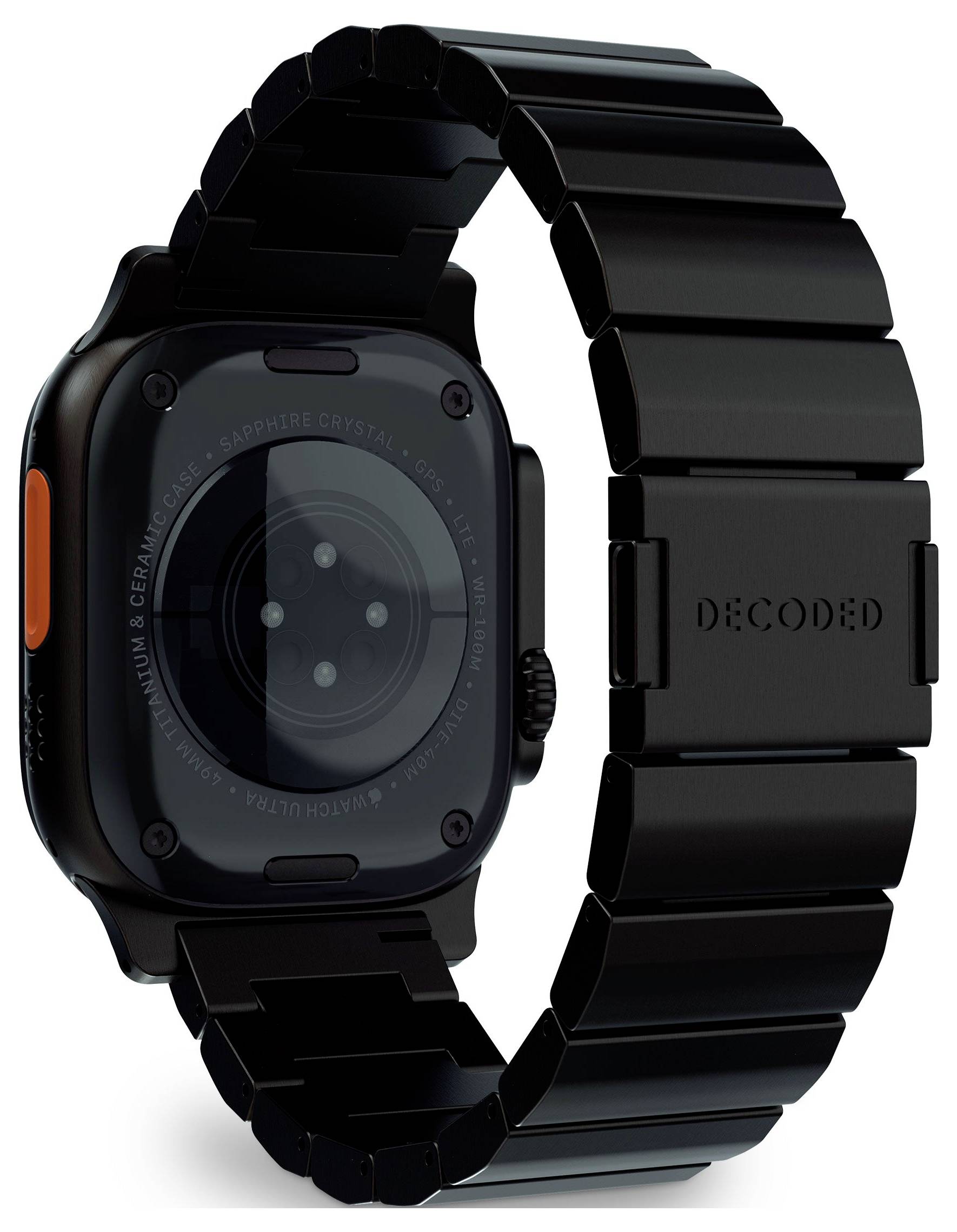 Decoded Decoded Titanium Strap for Apple Watch U Cinturino da polso Nero-1