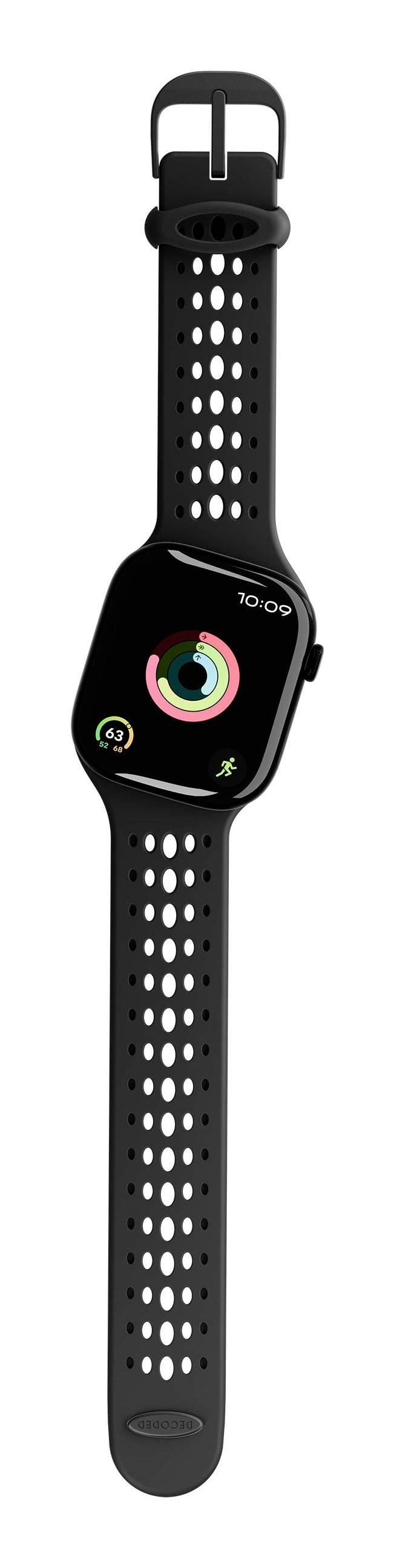 Decoded Decoded Silicone Ares O Strap for Apple Cinturino da polso Nero-0