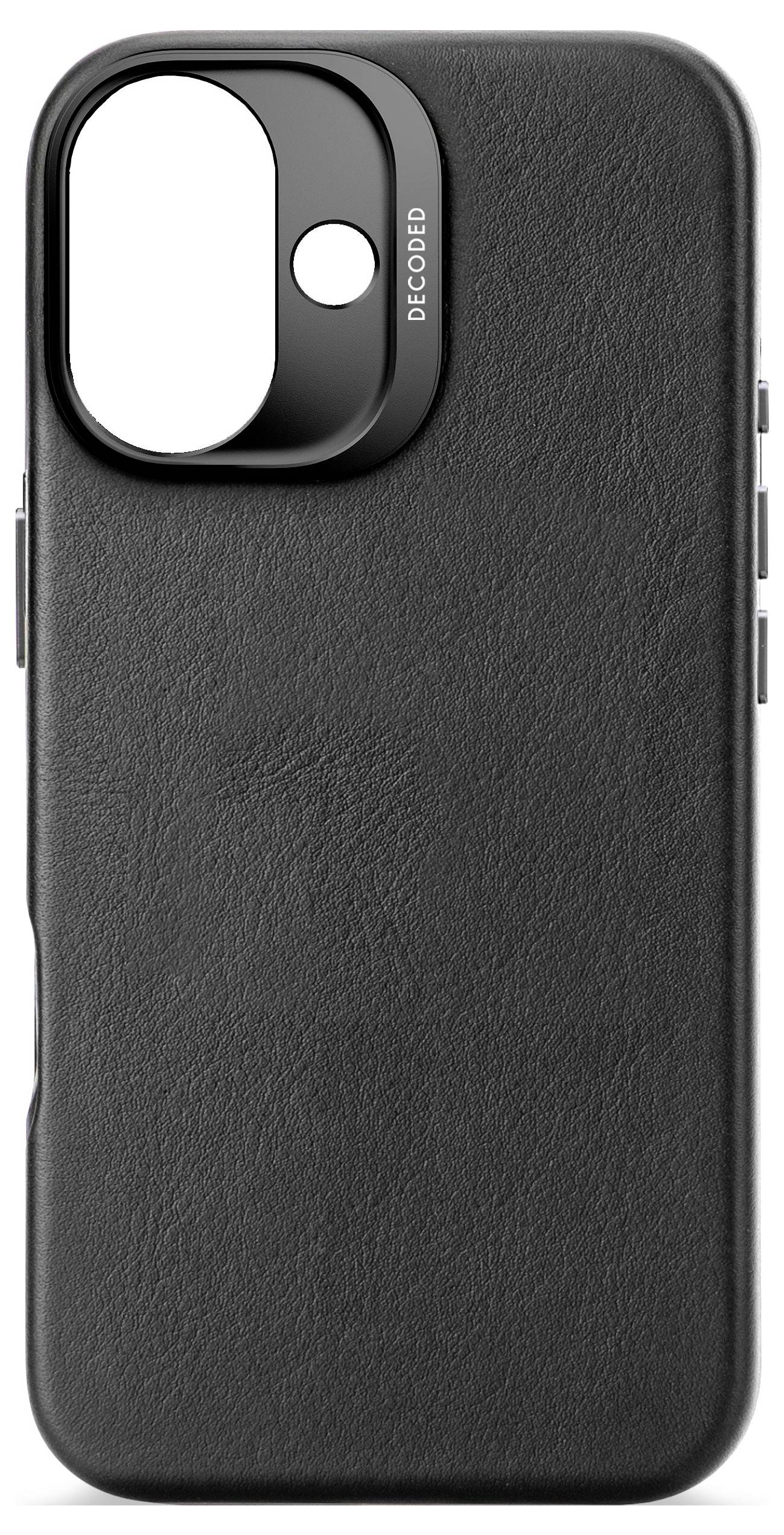 Decoded Decoded Leather Backcover iPhone 16 Blac Backcover per cellulare iPhone 16 Nero D25IPO16BC1BK-7