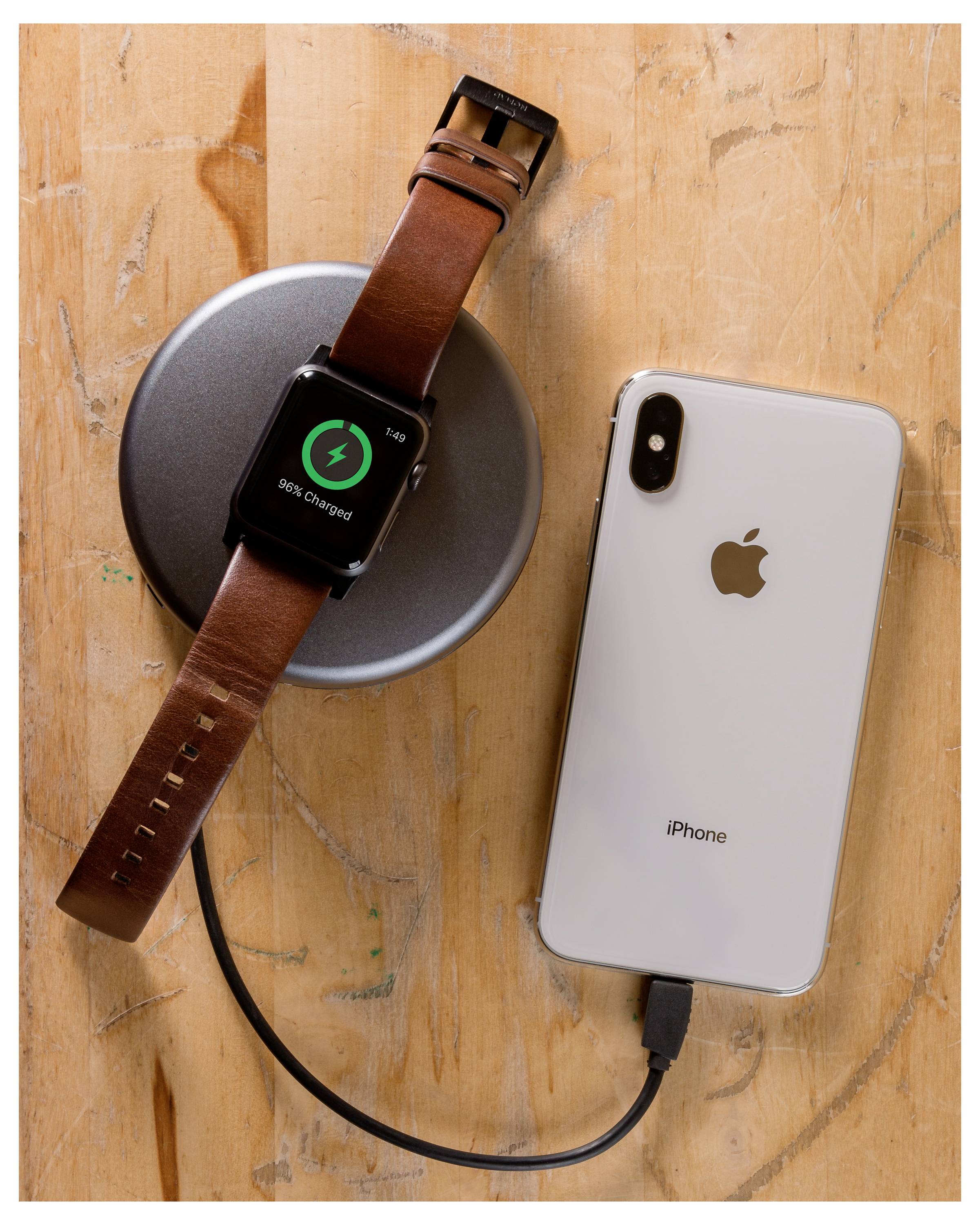 Nomad Modern Lthr. Brown Connect. Cinturino da polso Marrone-24