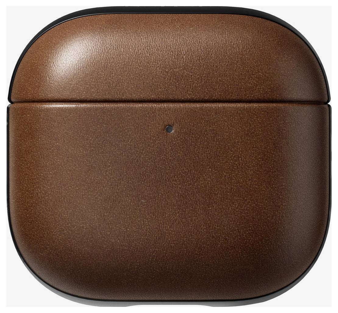 Nomad Modern Leather Case Airpods 4 Custodia protettiva per custodia di ricarica Marrone-1