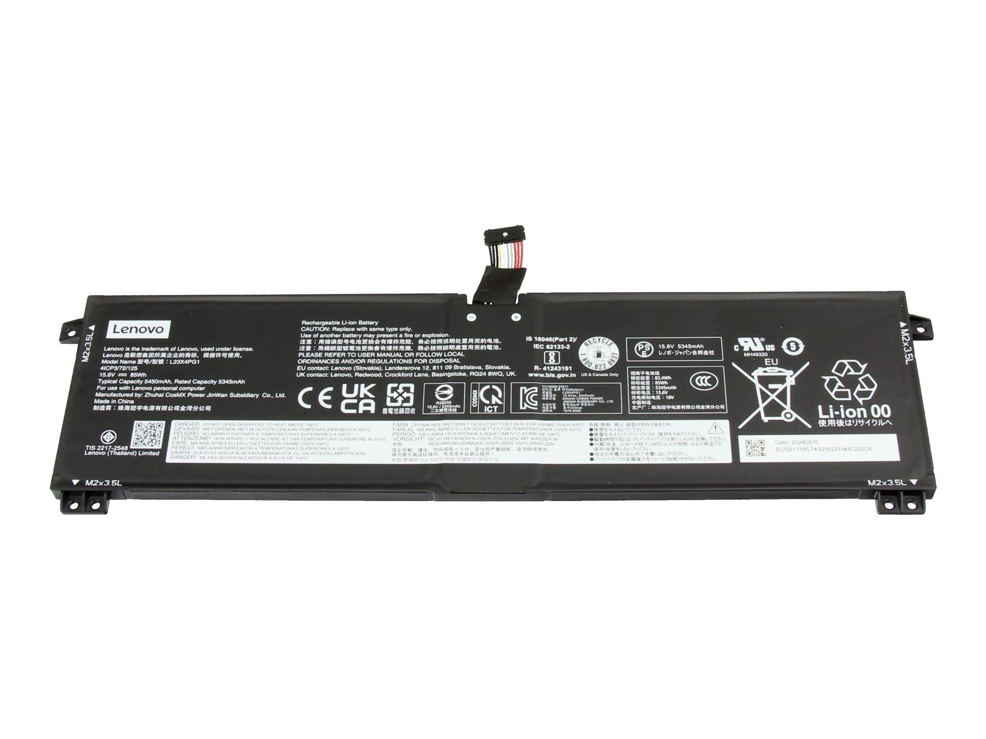 Batteria per notebook Lenovo Akku 5B11M67492 15.60 V 5450 mAh Lenovo-0