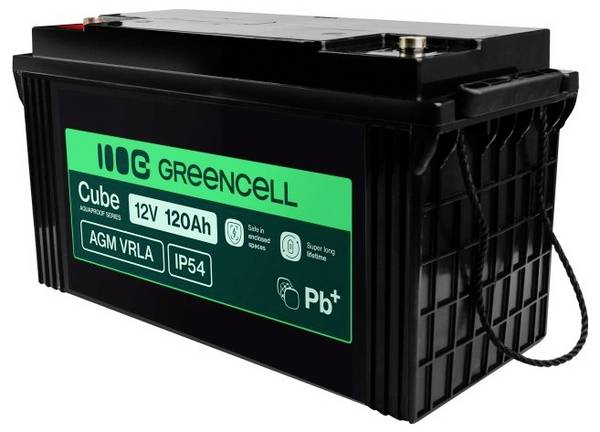 Green Cell GC-AGM12V120AH-J Batteria al piombo Piombo-AGM 120 Ah 12 V 1 pz.