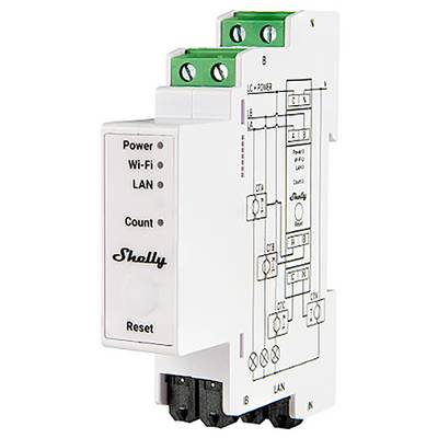 Shelly Pro 3EM 120A v2 Shelly Contatore elettrico Wi-Fi, Bluetooth-0