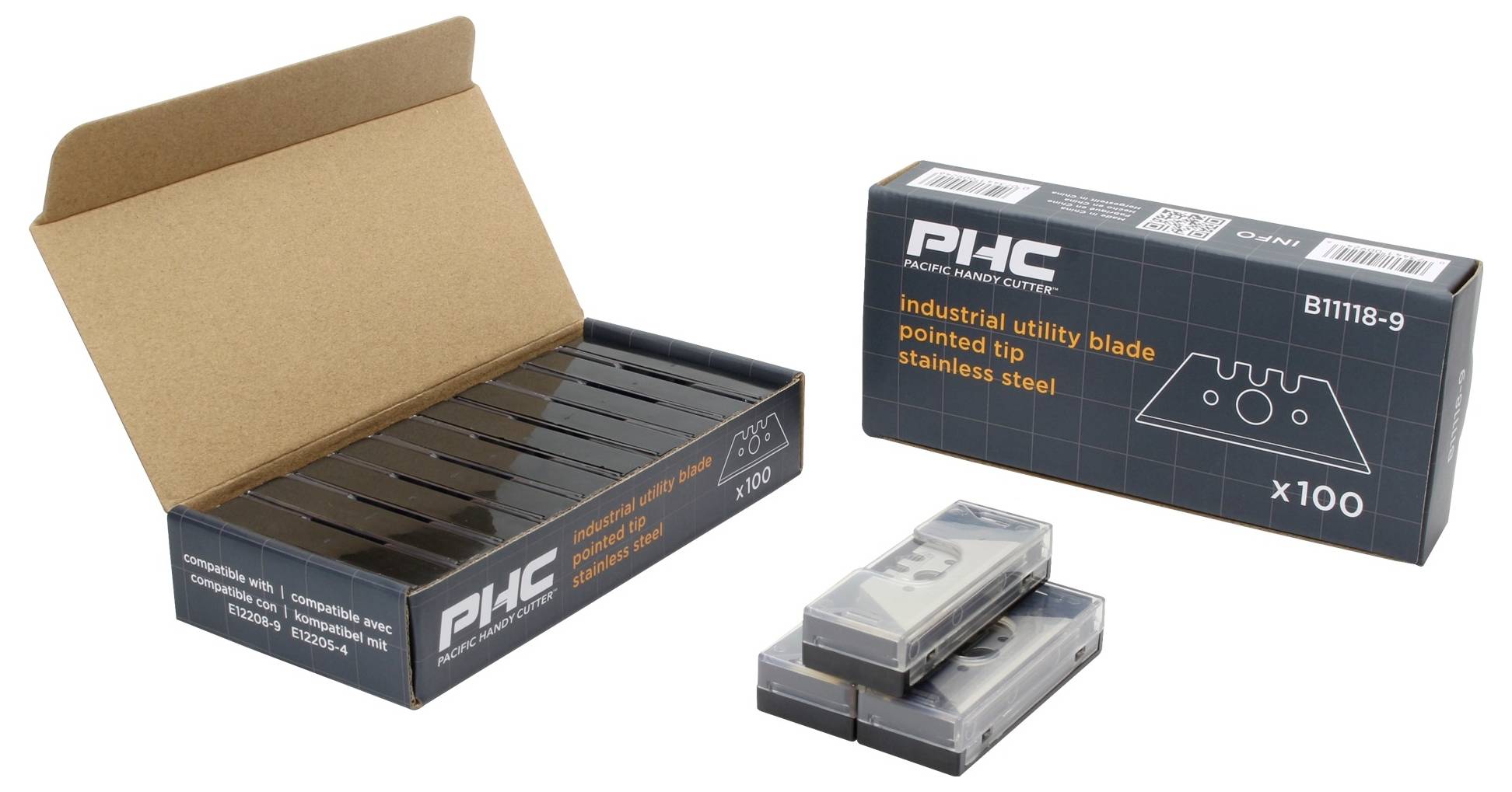 PHC B11118-9-01 Lama di ricambio di sicurezza, punta, acciaio inox 100 pz.-1