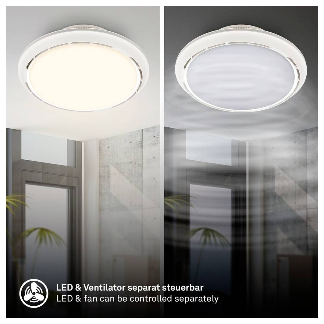 Briloner 3973016 DISON Plafoniera LED (monocolore) LED 41.5 W Bianco-2