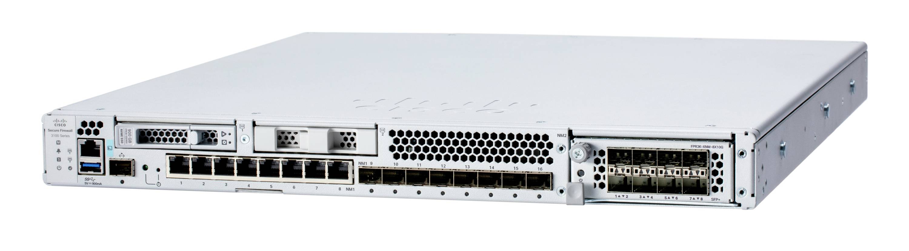Vista posteriore di un server montato a rack con multiple porte di rete, USB e di alimentazione su uno chassis in metallo.