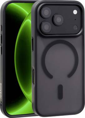 Renkforce iPhone 18 PRO Black Backcover per cellulare Apple iPhone 18 Pro Black, Trasparente Carica induttiva, Compatibile con MagSafe RF-7576226