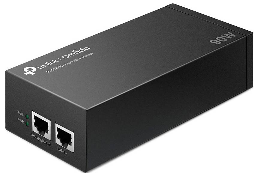 TP-LINK Omada POE380S V1 Iniettore PoE IEEE 802.3af (12.95 W), IEEE 802.3at (25.5 W), IEEE 802.3bt-1