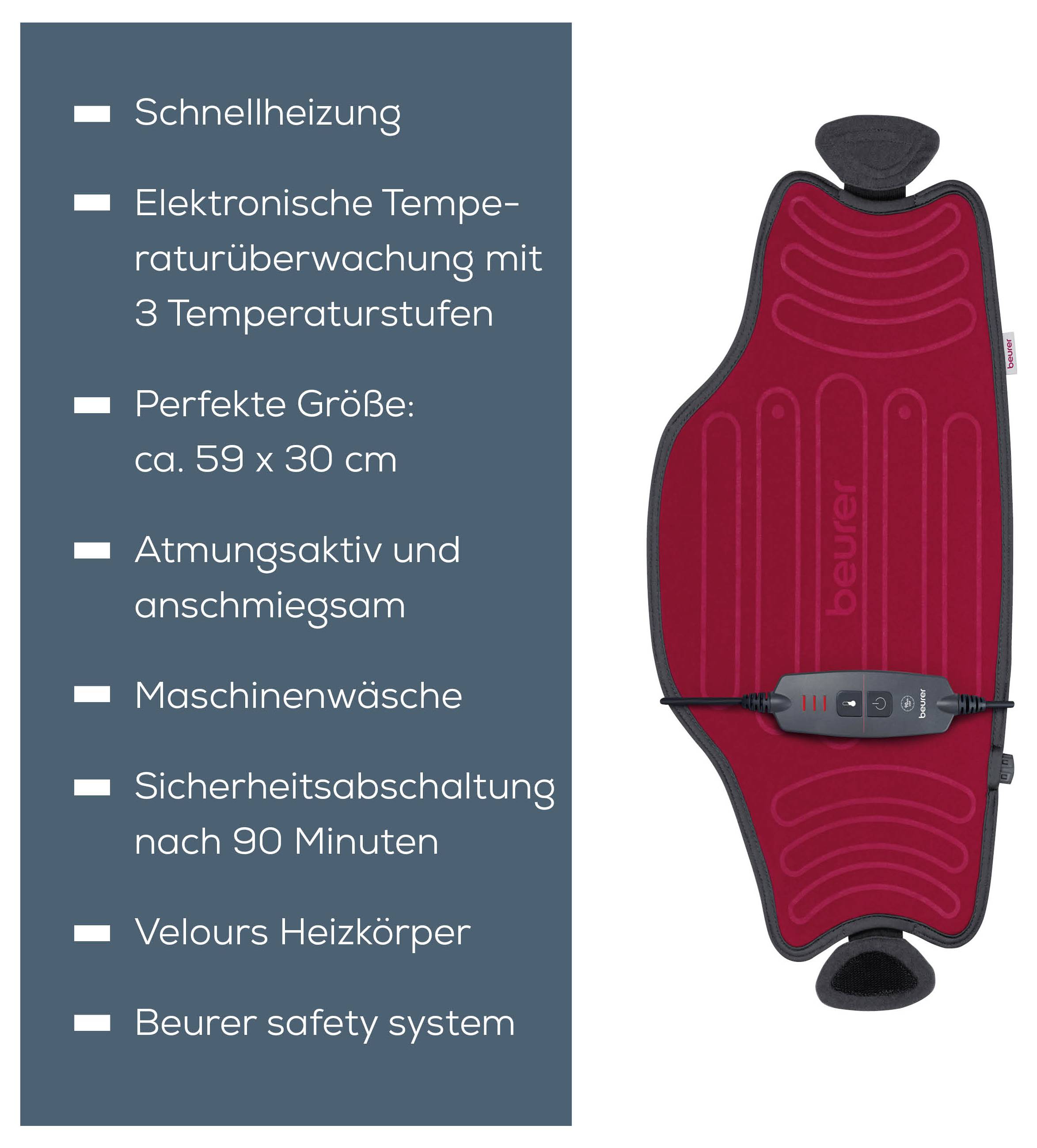 Beurer HK 55 Easyfix Cuscino elettrico riscaldante-3
