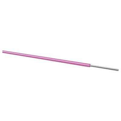 Penna rosa con punta argento su sfondo bianco.
