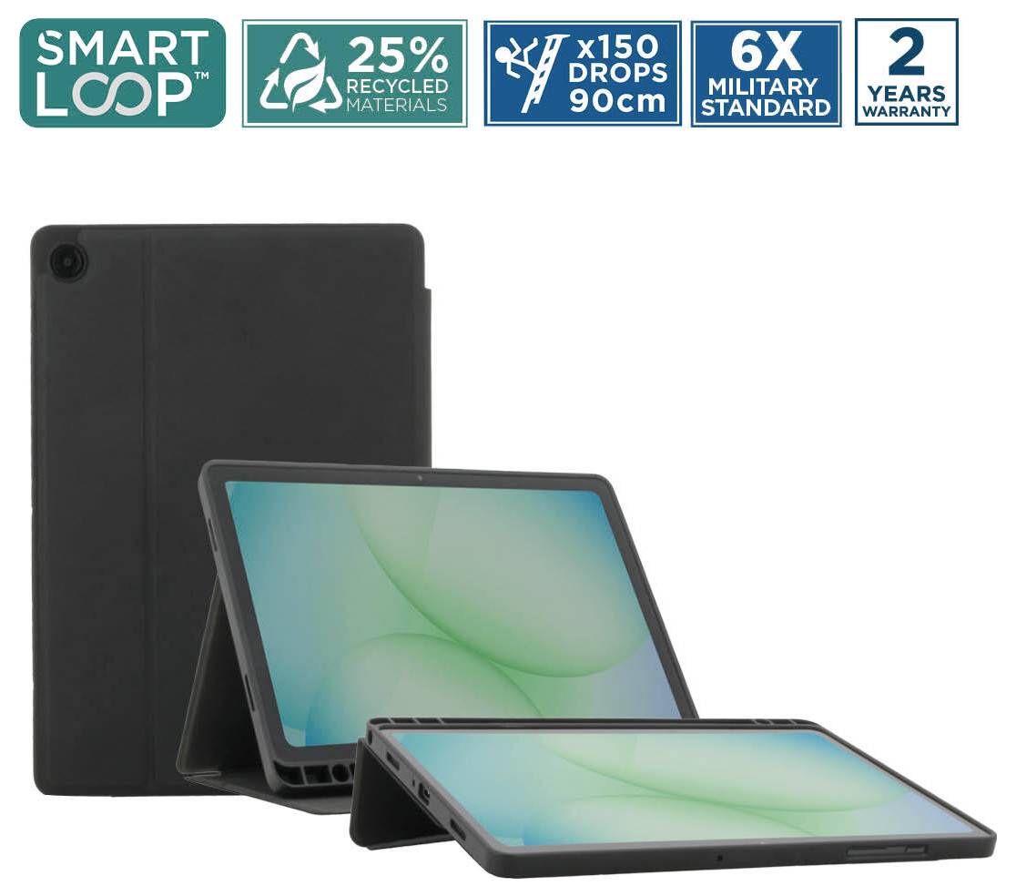 Mobilis ELEMENT Case Cover per tablet Samsung Galaxy Tab A11+, Galaxy Tab A9+ Copertina del libro Nero-4