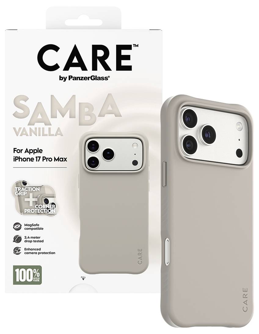 PanzerGlass CARE Fashionable Backcover per cellulare Apple iPhone 17 Pro Max, iPhone 18 Pro Max Beige Carica induttiva C-2