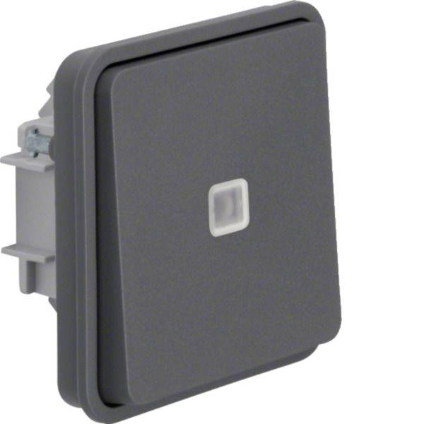 Hager Inserimento del pulsante Grigio WNA021 1 pz.