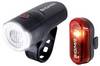 Sigma Kit illuminazione bicicletta Aura 30 Set w/ Curve LED (monocolore) a batteria Nero