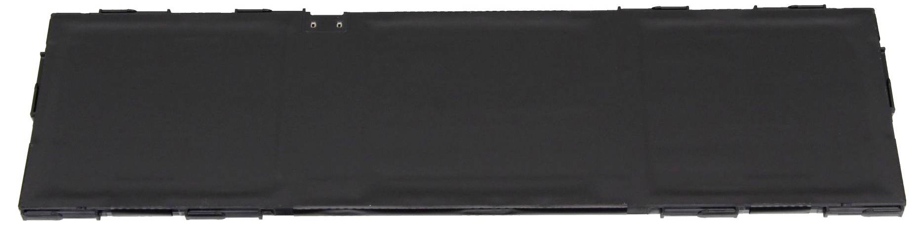 Pannello metallico rettangolare nero o copertura con piccole alette di fissaggio lungo il bordo superiore e un labbro inferiore rialzato.