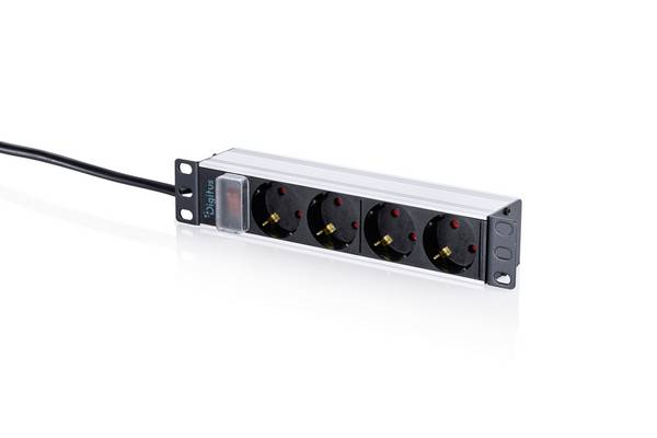 Digitus DN-95418-S 10 pollici    Adatto per profondità armadio: da 300 mm Nero, Alluminio