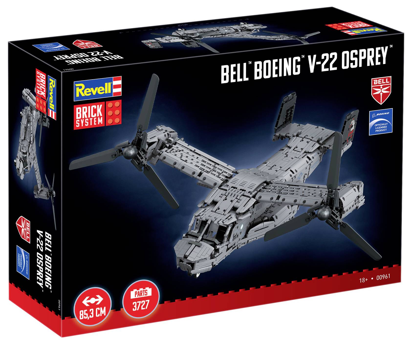 Kit da montare Revell 00961 "Bell Boeing V-22 Osprey" - Brick System 1:25-7