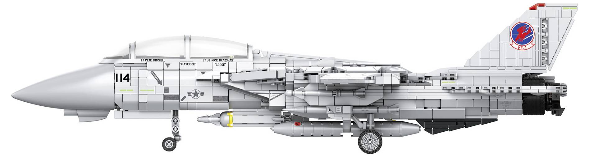 Kit da montare Revell 00963 Maverick's F-14A Tomcat "Top Gun" - Brick System 1:32-4