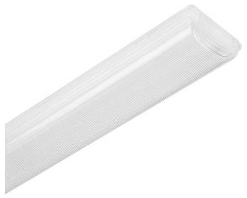 Primo piano di un rotolo cilindrico bianco e rigato, probabilmente un tubo in schiuma o plastica, mostrato diagonalmente su uno sfondo semplice.