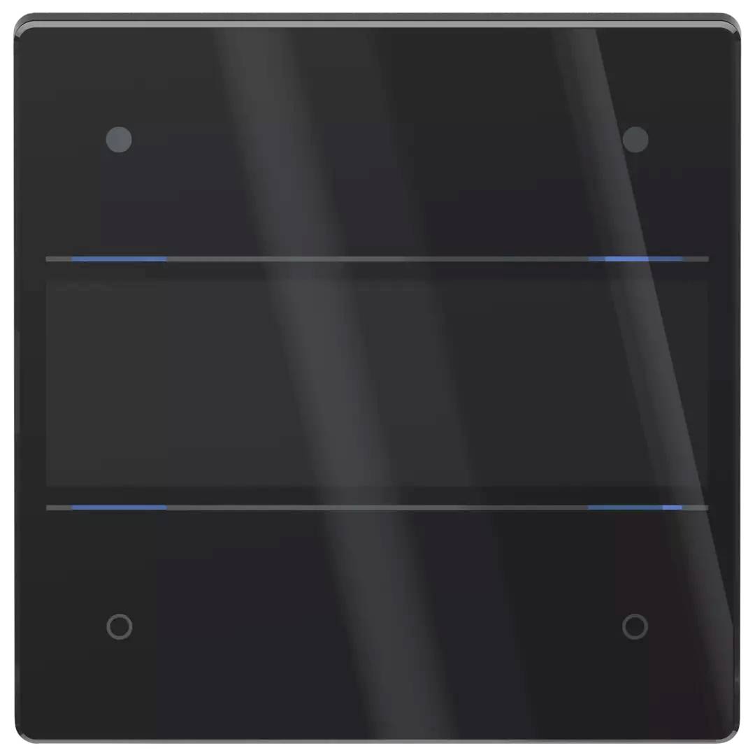 Theben 4969294 Sensore a pulsante iON 104 KNX G BK
