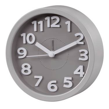 Hama  00186324    Sveglia  Grigio tortora      Movimento silenzioso (senza scatti)