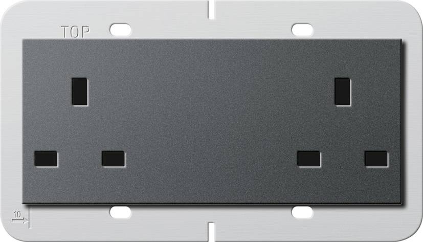 GIRA Presa doppia Antracite 278228 1 pz.
