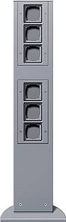 GIRA Colonnine elettriche Alluminio 135126 1 pz.