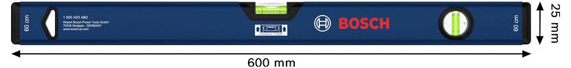 Bosch Professional Kastenwasserwaage 60 cm 1600A03AA5 Livella a bolla 600 mm-3