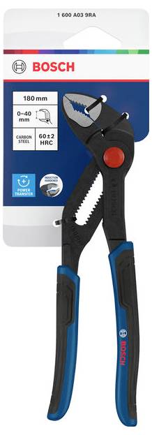 Bosch Professional 1600A039RA 1600A039RA Pinza regolabile per tubi e dadi 180 mm-1