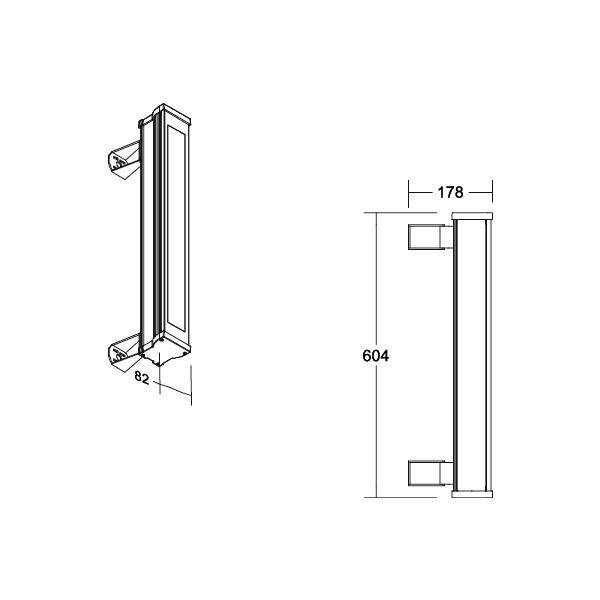 Brumberg 60845646 Wallwasher a LED LED (monocolore) 22 W Titanio-5