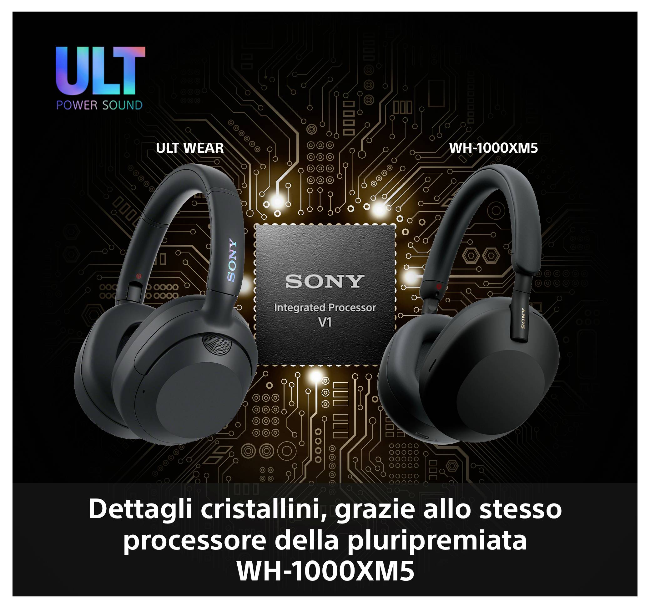Sony WH-ULT900N Cuffie Over Ear Senza fili Stereo Nero Eliminazione del rumore headset con microfono, personalizzazione -4
