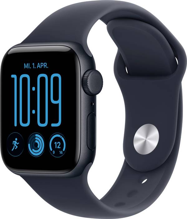 Apple Watch SE 3 GPS + Cellular 40 mm Cassa in alluminio Cinturino sport Navy-Blu S/M